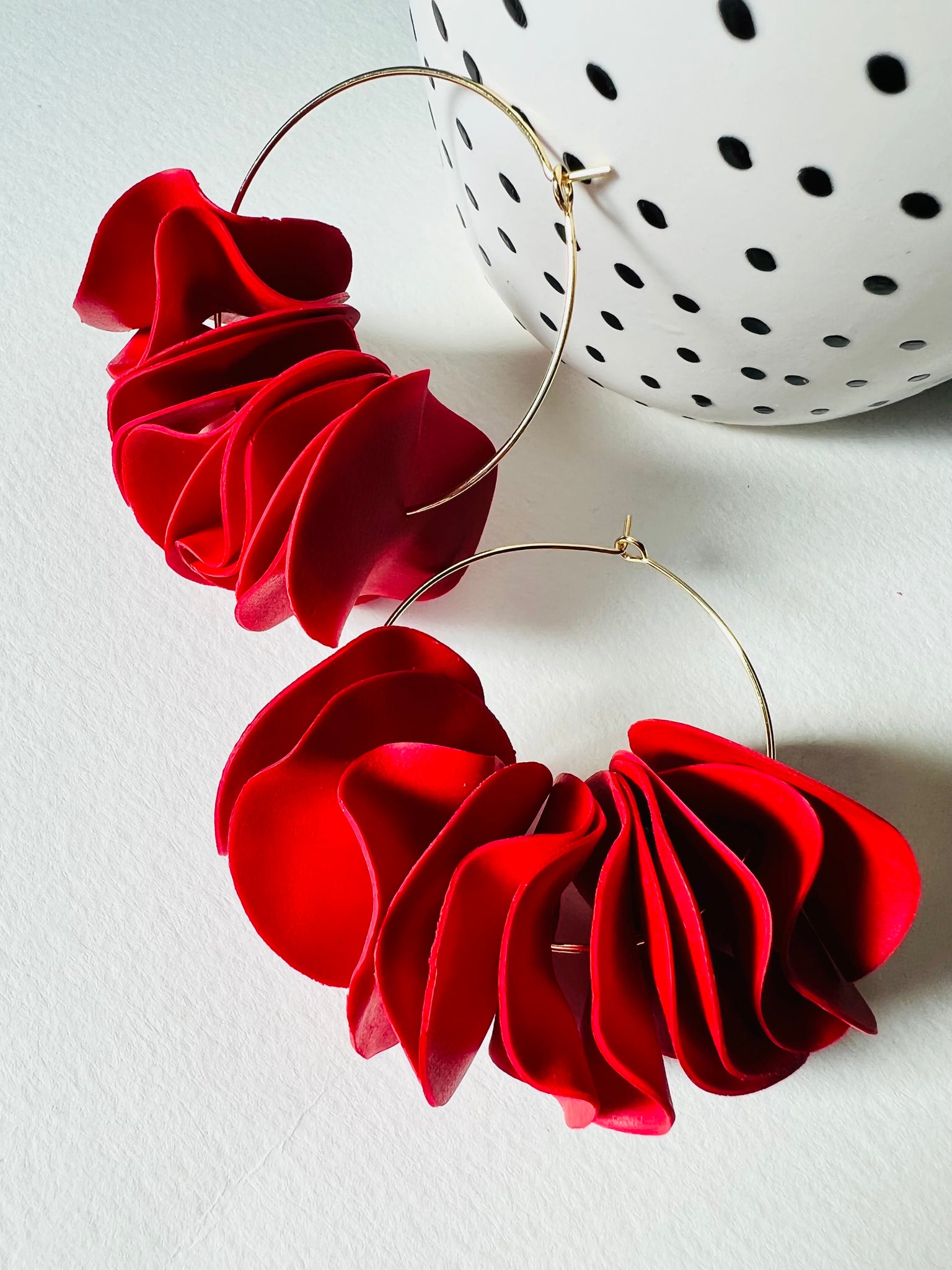 Rose Petal Hoops