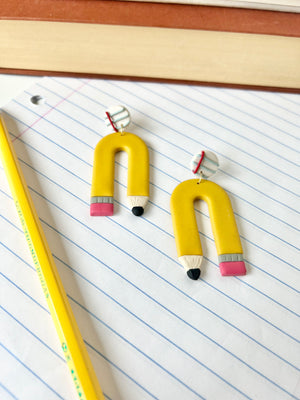 Pencil / Notebook Earrings