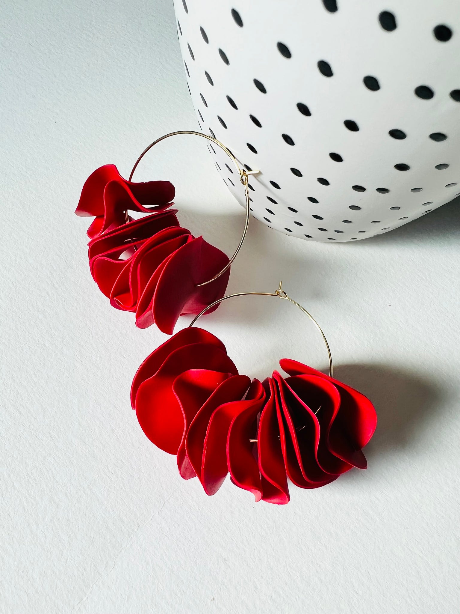 Rose Petal Hoops